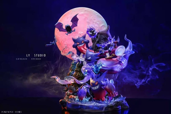 【海外代購】【37CM】基因 耿鬼家族 耿鬼,GK,雕像,模型,玩具,公仔,模獸,魔獸,盒玩,新竹模型,新竹景點,火影忍者,naruto,海賊王,遊戲王,鬼滅之刃,精靈寶可夢,七龍珠,死神
