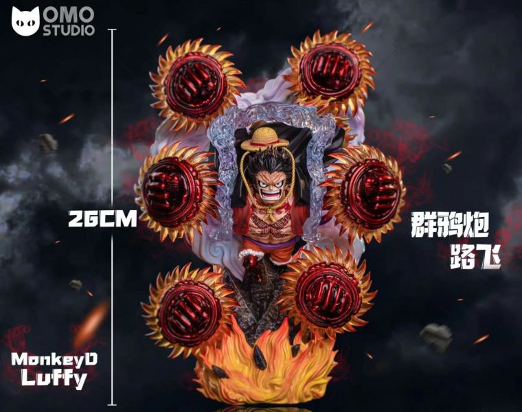 【海外代購】【26CM】OMO Studios 群鴉炮魯夫 魯夫,GK,雕像,模型,玩具,公仔,模獸,魔獸,盒玩,新竹模型,新竹景點,火影忍者,naruto,海賊王,遊戲王,鬼滅之刃,精靈寶可夢,七龍珠,死神