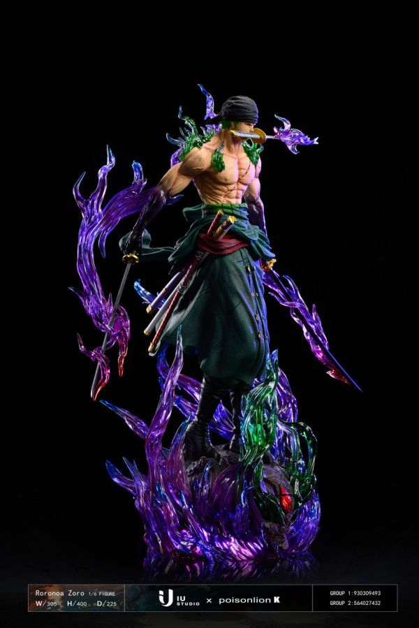 【已截單/洽客服報價】【40CM】IU工作室 索隆(贈雙型態) 索隆,GK,雕像,模型,玩具,公仔,模獸,魔獸,盒玩,新竹模型,新竹景點,火影忍者,naruto,海賊王,遊戲王,鬼滅之刃,精靈寶可夢,七龍珠,死神