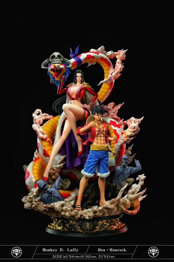 【預定】【50CM】鑽石工作室 雙人組合 魯夫 女帝 