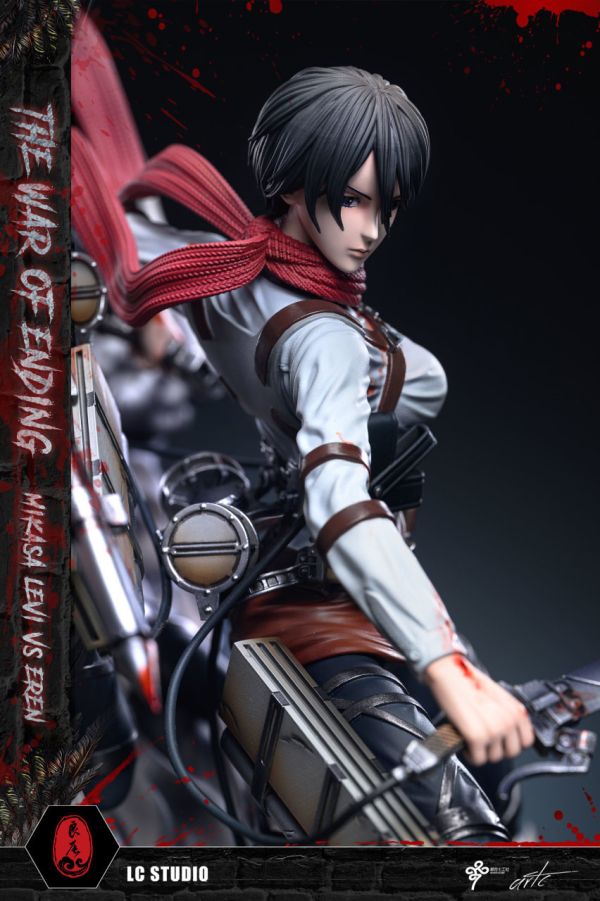 【海外代購】【55CM】良辰工作室 最終之戰 三笠兵長vs始祖巨人 巨人,GK,雕像,模型,玩具,公仔,模獸,魔獸,盒玩,新竹模型,新竹景點,火影忍者,naruto,海賊王,遊戲王,鬼滅之刃,精靈寶可夢,七龍珠,死神