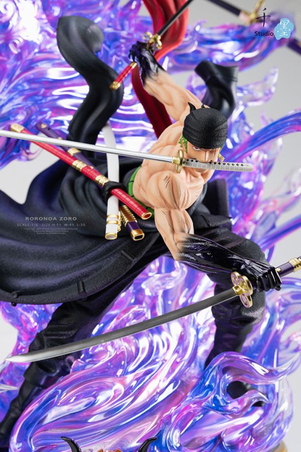 【海外代購】【51CM】千墨工作室 閻魔索隆(可亮燈) 索隆,GK,雕像,模型,玩具,公仔,模獸,魔獸,盒玩,新竹模型,新竹景點,火影忍者,naruto,海賊王,遊戲王,鬼滅之刃,精靈寶可夢,七龍珠,死神