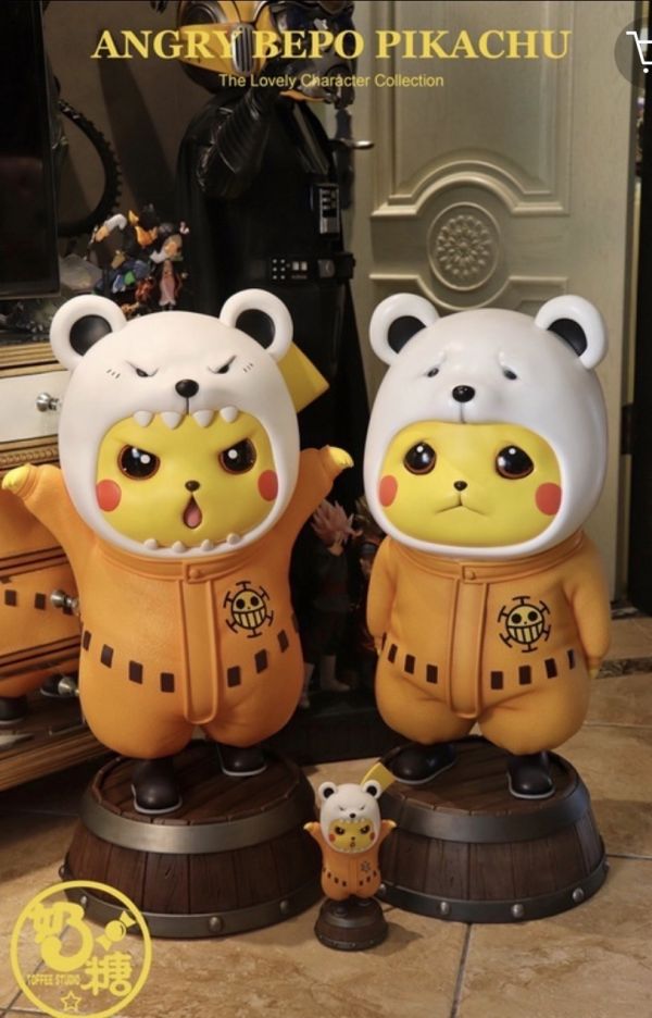 【海外代購】【73CM】奶糖工作室 生氣貝波皮卡丘 楚楚可憐,皮卡丘cos貝波,GK,雕像,模型,玩具,公仔,模獸,魔獸,盒玩,新竹必逛,火影忍者,naruto,海賊王,遊戲王,鬼滅之刃,精靈寶可夢,七龍珠,死神
