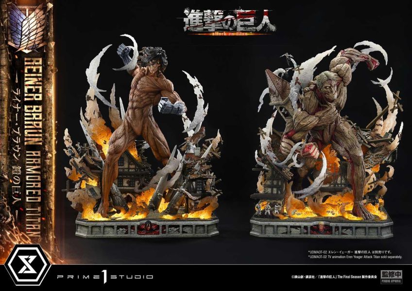 【預定】【82CM】Prime1 P1S 正版授權 進擊的巨人 艾倫 &鎧之巨人萊納 