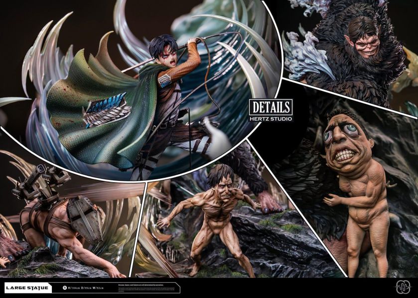 【預定】【104CM】Hertz工作室 兵長&獸之巨人群獸出沒 
