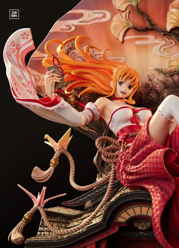 【海外代購】【51CM】作伴娜美 海賊王  巫女·娜美 娜美,GK,雕像,模型,玩具,公仔,模獸,魔獸,盒玩,新竹模型,新竹景點,火影忍者,naruto,海賊王,遊戲王,鬼滅之刃,精靈寶可夢,七龍珠,死神