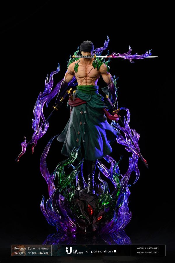 【已截單/洽客服報價】【40CM】IU工作室 索隆(贈雙型態) 索隆,GK,雕像,模型,玩具,公仔,模獸,魔獸,盒玩,新竹模型,新竹景點,火影忍者,naruto,海賊王,遊戲王,鬼滅之刃,精靈寶可夢,七龍珠,死神