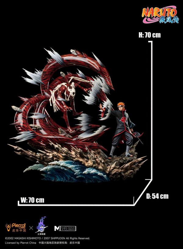 【預定】【70CM】雲頂摘星 正版授權 六尾VS天道佩恩 