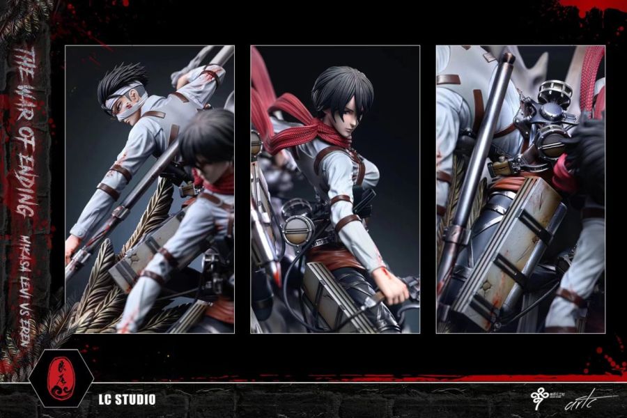 【海外代購】【55CM】良辰工作室 最終之戰 三笠兵長vs始祖巨人 巨人,GK,雕像,模型,玩具,公仔,模獸,魔獸,盒玩,新竹模型,新竹景點,火影忍者,naruto,海賊王,遊戲王,鬼滅之刃,精靈寶可夢,七龍珠,死神