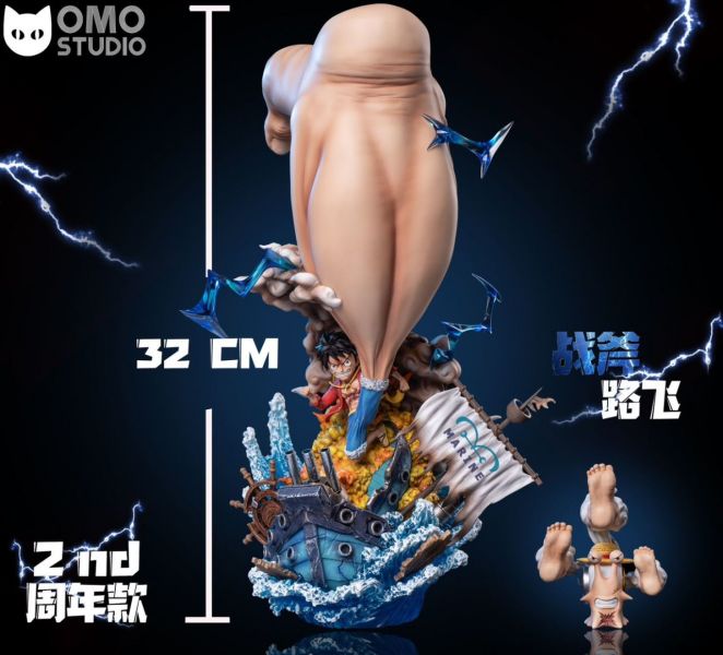 【海外代購】【32CM】OMO工作室 戰斧魯夫 魯夫,GK,雕像,模型,玩具,公仔,模獸,魔獸,盒玩,新竹模型,新竹景點,火影忍者,naruto,海賊王,遊戲王,鬼滅之刃,精靈寶可夢,七龍珠,死神