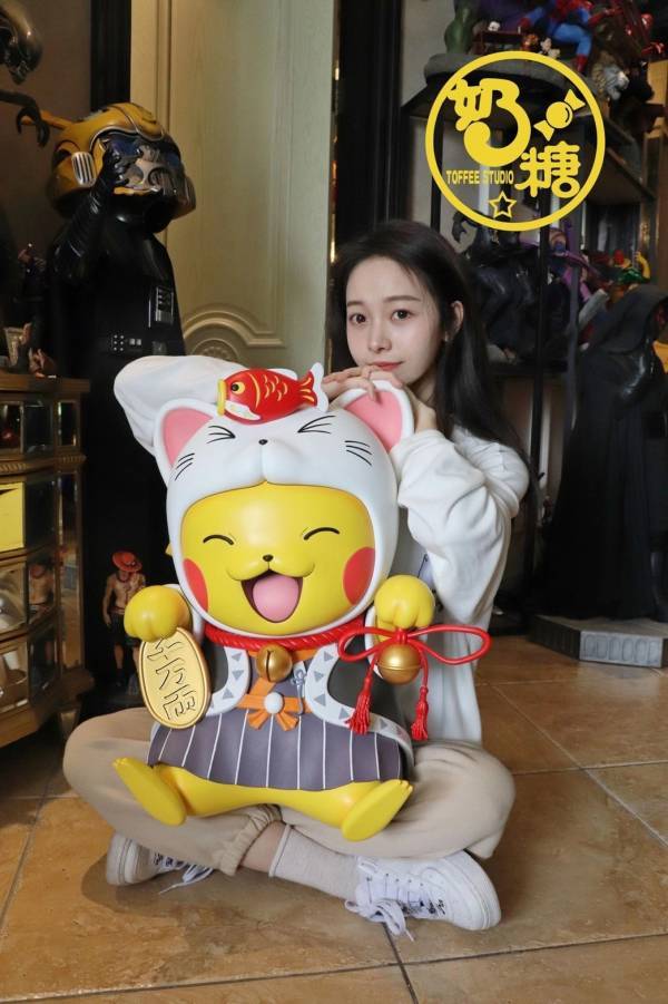 【海外代購】【61CM】奶糖 寶可夢 招財貓 皮卡丘 寶可夢,招財貓,皮卡丘,GK,雕像,模型,玩具,公仔,模獸,魔獸,盒玩,新竹景點,火影忍者,naruto,海賊王,遊戲王,鬼滅之刃,精靈寶可夢,七龍珠,死神