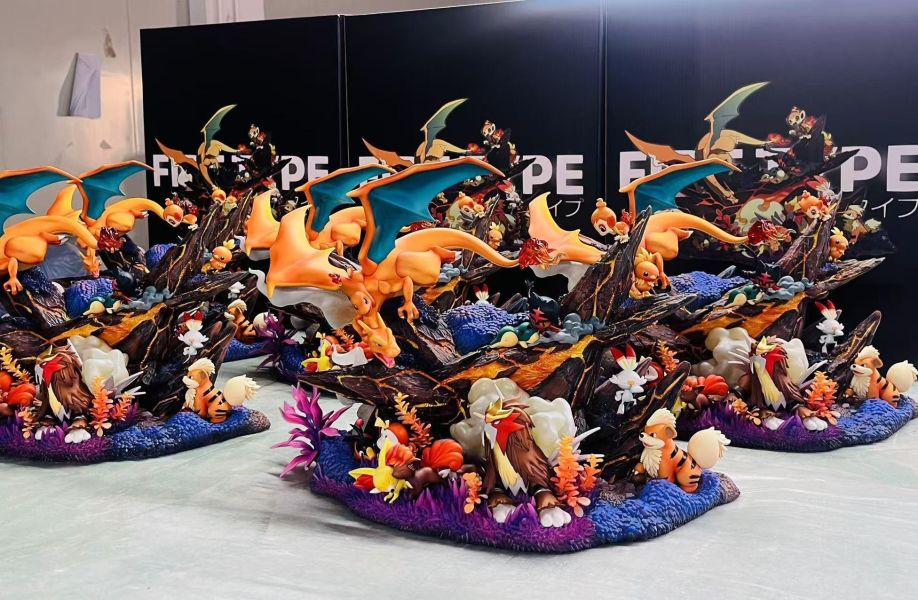 【海外代購】【55CM】PC小屋工作室 火屬性集結 寶可夢,GK,雕像,模型,玩具,公仔,模獸,魔獸,盒玩,新竹模型,新竹景點,火影忍者,naruto,海賊王,遊戲王,鬼滅之刃,精靈寶可夢,七龍珠,死神