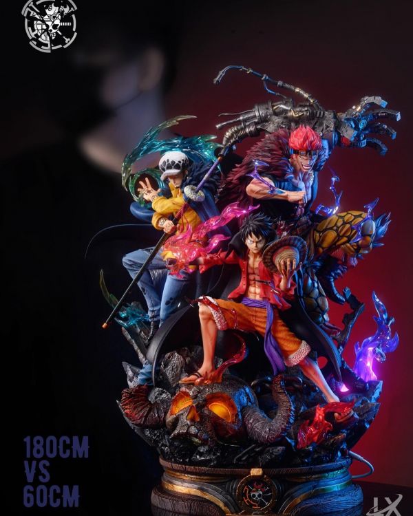 【海外代購】【60CM】LX工作室 三船長 魯夫 羅 基德 海賊王,GK,雕像,模型,玩具,公仔,模獸,魔獸,盒玩,新竹模型,新竹景點,火影忍者,naruto,海賊王,遊戲王,鬼滅之刃,精靈寶可夢,七龍珠,死神