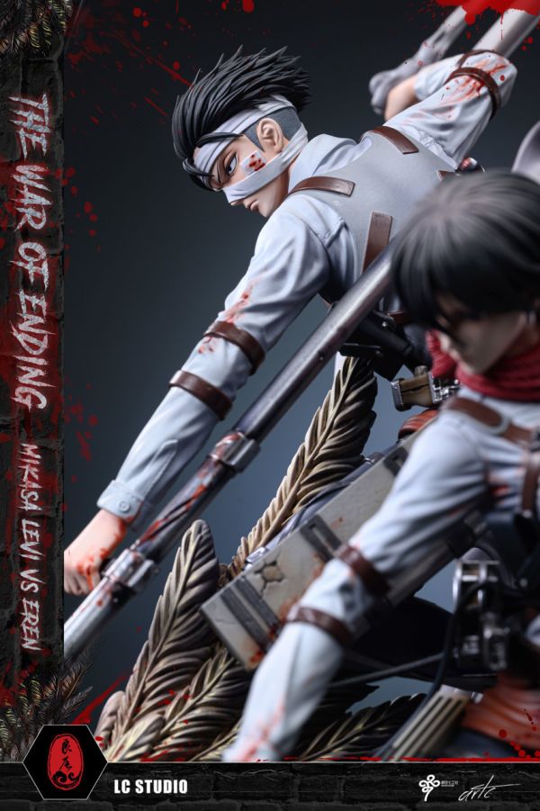 【海外代購】【55CM】良辰工作室 最終之戰 三笠兵長vs始祖巨人 巨人,GK,雕像,模型,玩具,公仔,模獸,魔獸,盒玩,新竹模型,新竹景點,火影忍者,naruto,海賊王,遊戲王,鬼滅之刃,精靈寶可夢,七龍珠,死神
