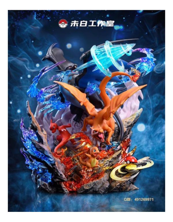 【海外代購】【35CM】未白工作室 噴火龍進化組 噴火龍,GK,雕像,模型,玩具,公仔,模獸,魔獸,盒玩,新竹模型,新竹景點,火影忍者,naruto,海賊王,遊戲王,鬼滅之刃,精靈寶可夢,七龍珠,死神
