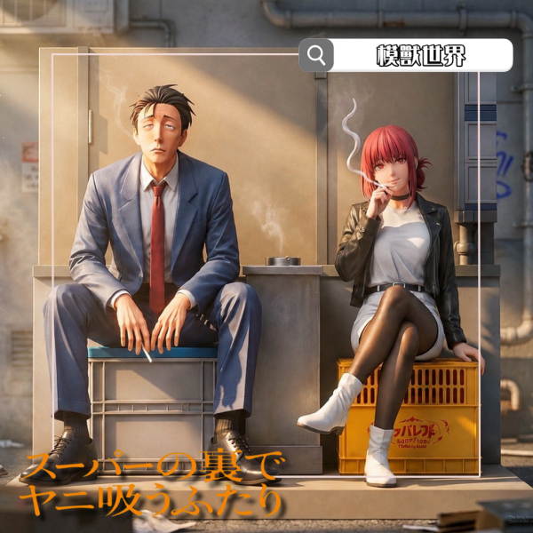【預定】【1/6比例】Saoirse工作室《躲在超市後門抽煙的兩人》 佐佐木&山田 (帶音效) 