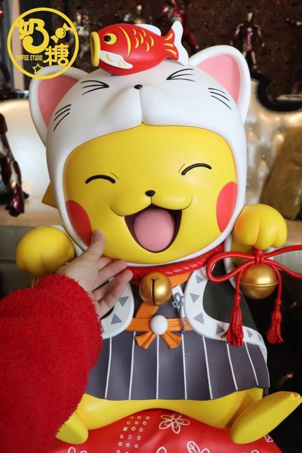 【海外代購】【61CM】奶糖 寶可夢 招財貓 皮卡丘 寶可夢,招財貓,皮卡丘,GK,雕像,模型,玩具,公仔,模獸,魔獸,盒玩,新竹景點,火影忍者,naruto,海賊王,遊戲王,鬼滅之刃,精靈寶可夢,七龍珠,死神