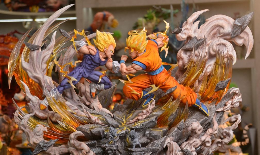 【海外代購】【67CM】WL工作室 超二悟空vs魔化貝吉塔 悟空,GK,雕像,模型,玩具,公仔,模獸,新竹模型,新竹景點,火影忍者,咒術迴戰,海賊王,遊戲王,鬼滅之刃,精靈寶可夢,七龍珠,死神