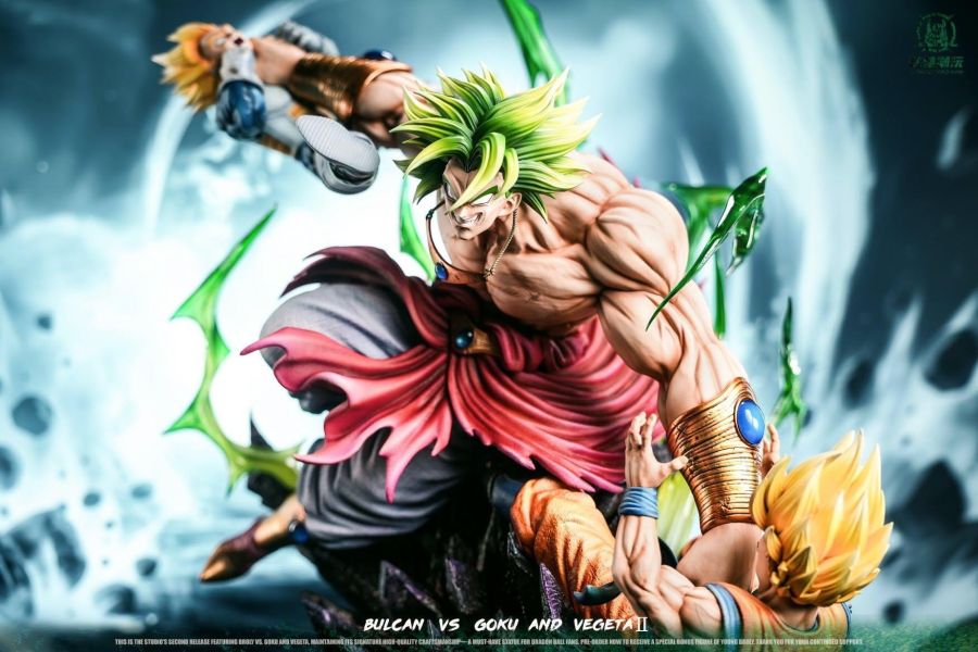 【預定】【81CM】億獸工作室 布羅利VS悟空 貝吉塔 