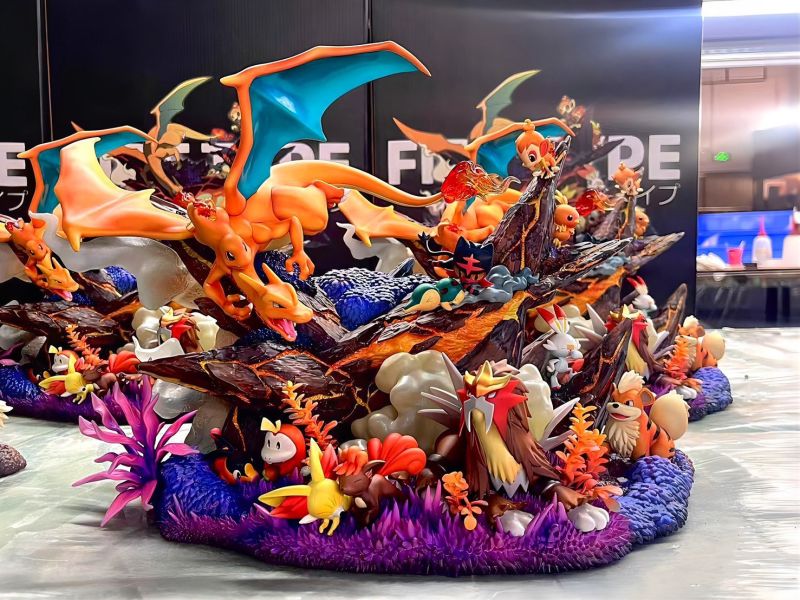 【海外代購】【55CM】PC小屋工作室 火屬性集結 寶可夢,GK,雕像,模型,玩具,公仔,模獸,魔獸,盒玩,新竹模型,新竹景點,火影忍者,naruto,海賊王,遊戲王,鬼滅之刃,精靈寶可夢,七龍珠,死神
