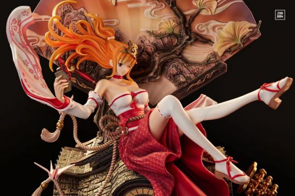 【海外代購】【51CM】作伴娜美 海賊王  巫女·娜美 娜美,GK,雕像,模型,玩具,公仔,模獸,魔獸,盒玩,新竹模型,新竹景點,火影忍者,naruto,海賊王,遊戲王,鬼滅之刃,精靈寶可夢,七龍珠,死神
