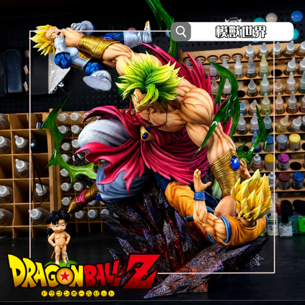 【預定】【81CM】億獸工作室 布羅利VS悟空 貝吉塔 