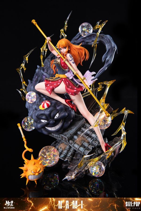 【海外代購】【33CM】漫匠工作室 娜美 忍術 雷霆宙斯 娜美,GK,雕像,模型,玩具,公仔,模獸,新竹模型,新竹景點,火影忍者,咒術迴戰,海賊王,遊戲王,鬼滅之刃,精靈寶可夢,七龍珠,死神