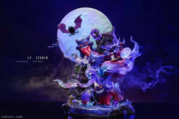 【海外代購】【37CM】基因 耿鬼家族 耿鬼,GK,雕像,模型,玩具,公仔,模獸,魔獸,盒玩,新竹模型,新竹景點,火影忍者,naruto,海賊王,遊戲王,鬼滅之刃,精靈寶可夢,七龍珠,死神