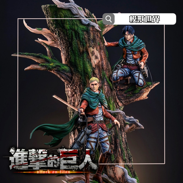 【預定】【60CM】LARGE STATUE工作室 團長艾爾文&里維兵長 