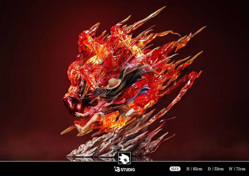 【海外代購】【65CM】LB工作室 業火魯夫 魯夫,GK,雕像,模型,玩具,公仔,模獸,魔獸,盒玩,新竹模型,新竹景點,火影忍者,naruto,海賊王,遊戲王,鬼滅之刃,精靈寶可夢,七龍珠,死神