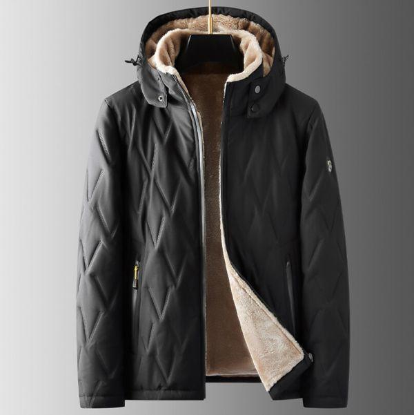 保暖菱格紋連帽外套 透氣棉麻服飾,親膚涼爽,輕量通風,適合夏日穿著,復古衣著,休閒服飾,清涼透氣,日系風格,簡約服飾,男裝,秋冬穿著,中性服飾,春夏穿著