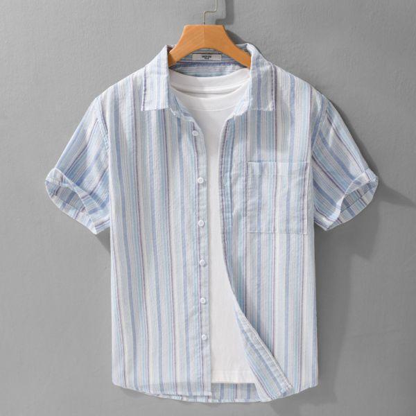 序線單口袋短袖襯衫(2色) 通勤襯衫,上班襯衫,約會穿搭襯衫,休閒襯衫,簡約襯衫,質感穿搭,文青風,極簡百搭,通勤,日常都好穿,極簡穿搭首選,男裝,親膚涼爽,輕量通風,適合夏日穿著,襯衫,長袖襯衫,短袖襯衫,質感,簡約,外套,襯衫式外套,長袖上衣,襯衫,格紋襯衫,牛仔襯衫,寬鬆襯衫,格紋襯衫,條紋襯衫