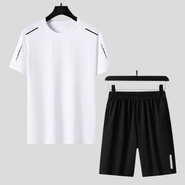 夏季涼感短袖套裝(5色) 透氣棉麻服飾,親膚涼爽,輕量通風,適合夏日穿著,復古衣著,休閒服飾,清涼透氣,日系風格,簡約服飾,男裝,秋冬穿著,中性服飾,春夏穿著,套裝