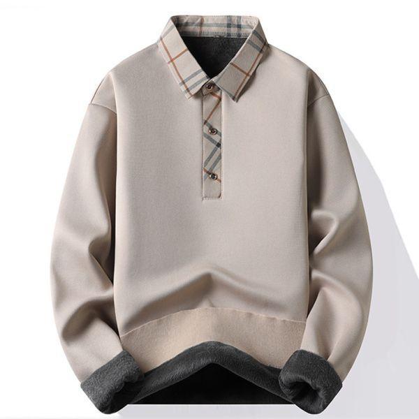 加厚假兩件式長袖上衣(3色) 透氣棉麻服飾,親膚涼爽,輕量通風,適合夏日穿著,復古衣著,休閒服飾,清涼透氣,日系風格,簡約服飾,男裝,秋冬穿著,中性服飾,春夏穿著,套裝,襯衫,長褲,長袖襯衫,短袖襯衫,西裝褲,長袖,外套,質感,簡約,外套,襯衫式外套