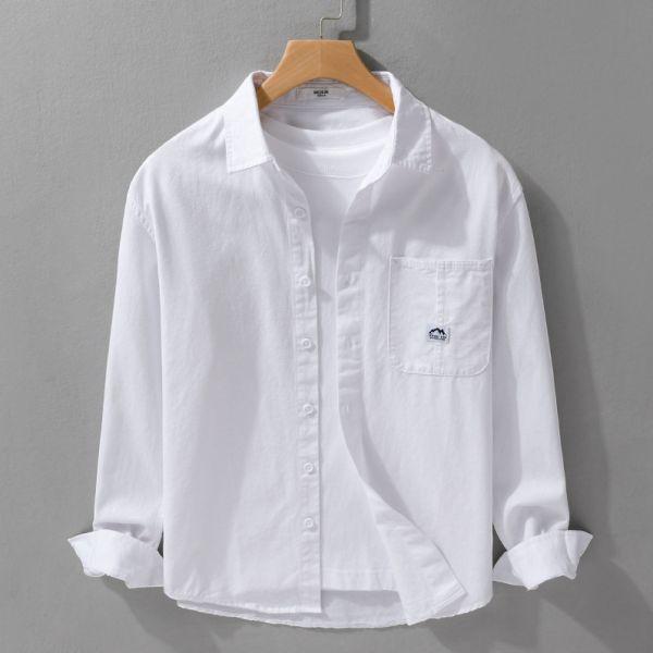 棉質單口袋百搭襯衫 透氣棉麻服飾,親膚涼爽,輕量通風,適合夏日穿著,復古衣著,休閒服飾,清涼透氣,日系風格,簡約服飾,男裝,秋冬穿著,中性服飾,春夏穿著,套裝,襯衫,長褲,長袖襯衫,短袖襯衫,西裝褲,長袖,外套,質感,簡約,外套,襯衫式外套