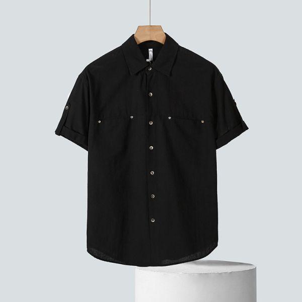 雙口袋反摺袖襯衫(2色) 通勤襯衫,上班襯衫,約會穿搭襯衫,休閒襯衫,簡約襯衫,質感穿搭,文青風,極簡百搭,通勤,日常都好穿,極簡穿搭首選,男裝,親膚涼爽,輕量通風,適合夏日穿著,襯衫,長袖襯衫,短袖襯衫,質感,簡約,外套,襯衫式外套,長袖上衣,襯衫,格紋襯衫,牛仔襯衫,寬鬆襯衫,格紋襯衫,條紋襯衫