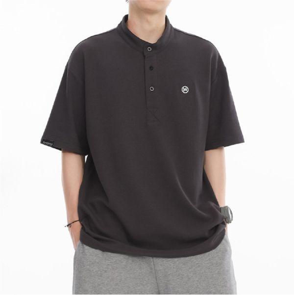 小立領重磅POLO衫 透氣棉麻服飾,親膚涼爽,輕量通風,適合夏日穿著,復古衣著,休閒服飾,清涼透氣,日系風格,簡約服飾,男裝,秋冬穿著,中性服飾,春夏穿著,套裝