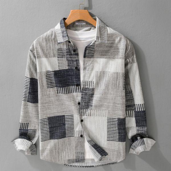 格調拼接長袖襯衫(2色) 通勤襯衫,上班襯衫,約會穿搭襯衫,休閒襯衫,簡約襯衫,質感穿搭,文青風,極簡百搭,通勤,日常都好穿,極簡穿搭首選,男裝,親膚涼爽,輕量通風,適合夏日穿著,襯衫,長袖襯衫,短袖襯衫,質感,簡約,外套,襯衫式外套,長袖上衣,襯衫,格紋襯衫,牛仔襯衫,寬鬆襯衫,格紋襯衫,條紋襯衫