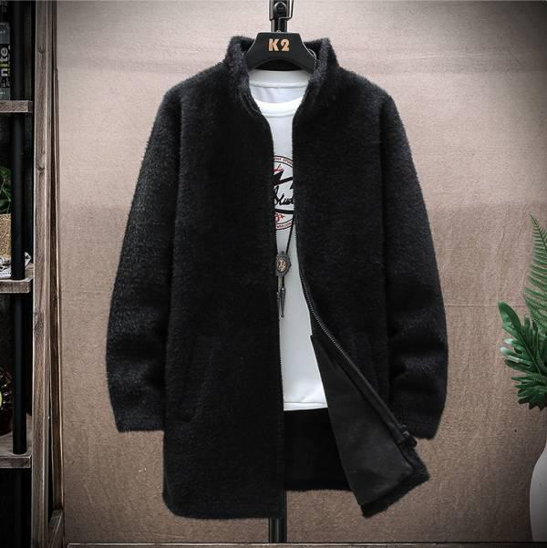 絨面中長款修身外套(4色) 透氣棉麻服飾,親膚涼爽,輕量通風,適合夏日穿著,復古衣著,休閒服飾,清涼透氣,日系風格,簡約服飾,男裝,秋冬穿著