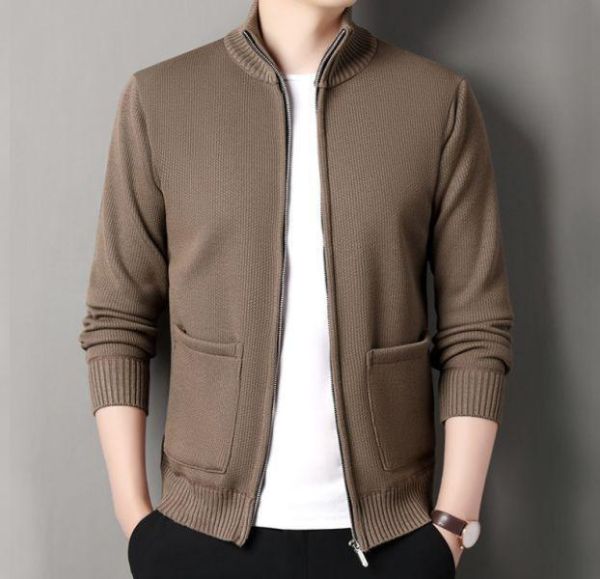 立領雙口袋針織外套(3色) 透氣棉麻服飾,親膚涼爽,輕量通風,適合夏日穿著,復古衣著,休閒服飾,清涼透氣,日系風格,簡約服飾,男裝,秋冬穿著,中性服飾,春夏穿著,套裝,襯衫,長褲,長袖襯衫,短袖襯衫,西裝褲,長袖,外套,質感,簡約,外套,襯衫式外套
