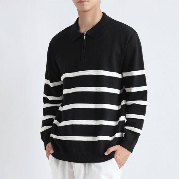 翻領拉鍊條紋長袖上衣(5色) 長袖上衣推薦,百搭長袖T恤,寬鬆長袖T恤,顯瘦長袖,素面長T,韓系長袖上衣,日系長袖T恤,情侶長袖T恤,中性長T,薄款長袖夏季必備,涼感長袖上衣,不易皺長T,厚磅長袖T恤,親膚棉質長袖,修飾身形長袖,透氣不悶長T,微落肩長袖,基本款長袖T恤,長版長袖上衣,開衩長袖設計,居家長袖T恤.運動長袖T恤,外出必備長袖,旅行長袖上衣,學生長袖推薦,街頭風長T,極簡風長袖,大地色長袖T恤,網紅愛用長T,長袖上