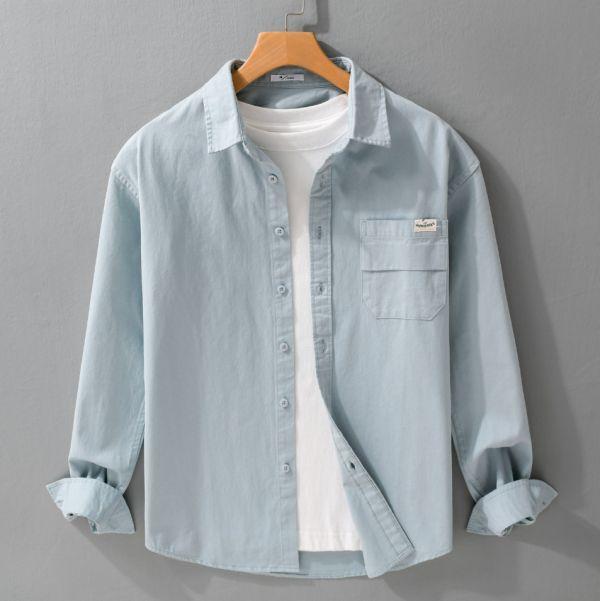 質感拼接口袋長袖襯衫(4色) 通勤襯衫,上班襯衫,約會穿搭襯衫,休閒襯衫,簡約襯衫,質感穿搭,文青風,極簡百搭,通勤,日常都好穿,極簡穿搭首選,男裝,親膚涼爽,輕量通風,適合夏日穿著,襯衫,長袖襯衫,短袖襯衫,質感,簡約,外套,襯衫式外套,長袖上衣,襯衫,格紋襯衫,牛仔襯衫,寬鬆襯衫,格紋襯衫,條紋襯衫