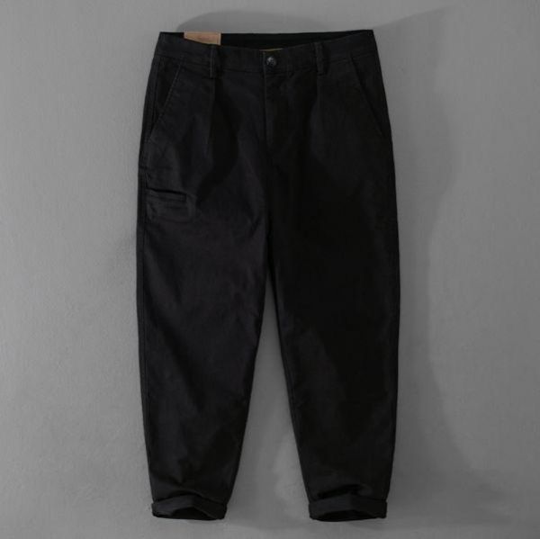 基本款工裝長褲(3色) 透氣棉麻服飾,親膚涼爽,輕量通風,適合夏日穿著,復古衣著,休閒服飾,清涼透氣,日系風格,簡約服飾,男裝,秋冬穿著,中性服飾,春夏穿著