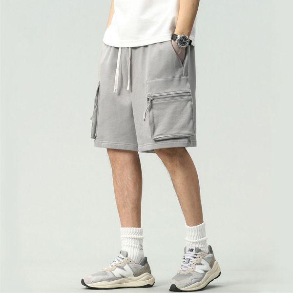 立體多口袋休閒短褲 透氣棉麻服飾,親膚涼爽,輕量通風,適合夏日穿著,復古衣著,休閒服飾,清涼透氣,日系風格,簡約服飾,男裝,秋冬穿著,中性服飾,春夏穿著,套裝