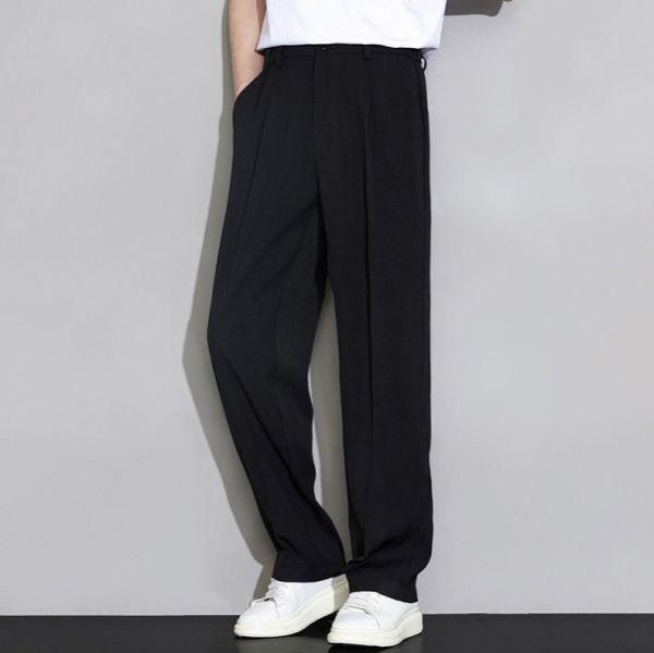 垂墜感彈力西裝褲(2色) 直筒褲,寬褲,寬褲男,涼感褲,棉麻褲,高腰褲,西裝褲,九分褲,七分褲,顯瘦褲,修身褲,彈性褲,有彈性長褲,涼感布料褲,抗皺褲,不易皺褲,防曬褲,修飾腿型褲,高彈性褲,大口袋褲,立體口袋設計,收腹褲,親膚舒適褲,涼感西裝褲,無束縛長褲,上班穿搭褲,出遊推薦褲款,約會穿搭褲,OL氣質褲子,夏天透氣褲,旅行百搭褲,家居舒適褲.夏季輕盈褲裝,顯瘦穿搭推薦