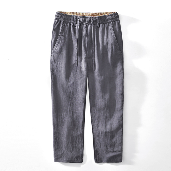 鬆緊腰圍直筒長褲(5色) 透氣棉麻服飾,親膚涼爽,輕量通風,適合夏日穿著,復古衣著,休閒服飾,清涼透氣,日系風格,簡約服飾,男裝,秋冬穿著,中性服飾,春夏穿著,套裝