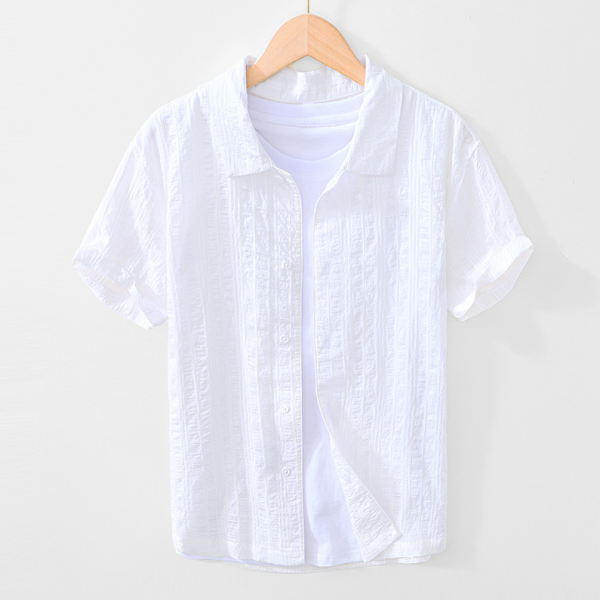 夏日翻領薄襯衫(3色) 透氣棉麻服飾,親膚涼爽,輕量通風,適合夏日穿著,復古衣著,休閒服飾,清涼透氣,日系風格,簡約服飾,男裝,秋冬穿著,中性服飾,春夏穿著,套裝