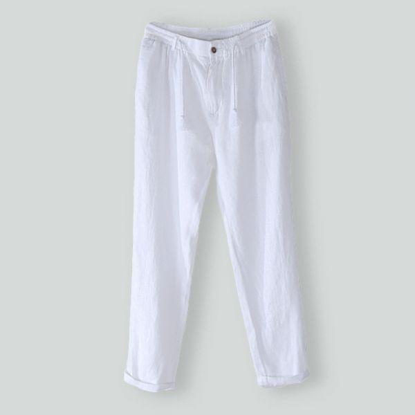 輕薄休閒直筒褲(2色) 透氣棉麻服飾,親膚涼爽,輕量通風,適合夏日穿著,復古衣著,休閒服飾,清涼透氣,日系風格,簡約服飾,男裝