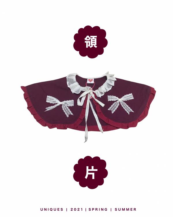 花弧莓果褲裝 