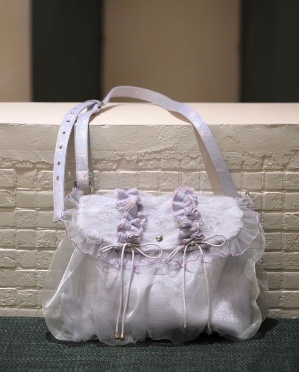 荷葉泡泡包-紫 